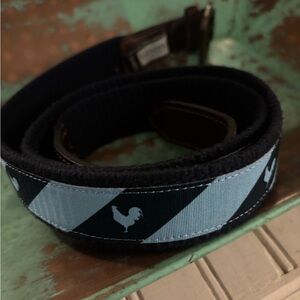 Stylish Navy and Light Blue Men's rooster belt level wear